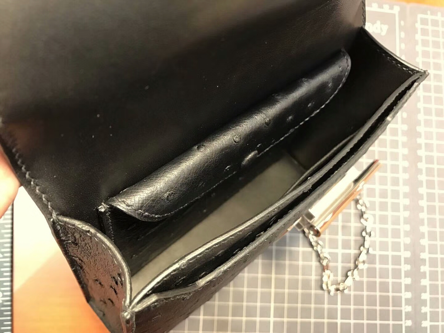HERMES 爱马仕 手枪包 Verrou Chain BLACK 黑色 配全套专柜原版包装
