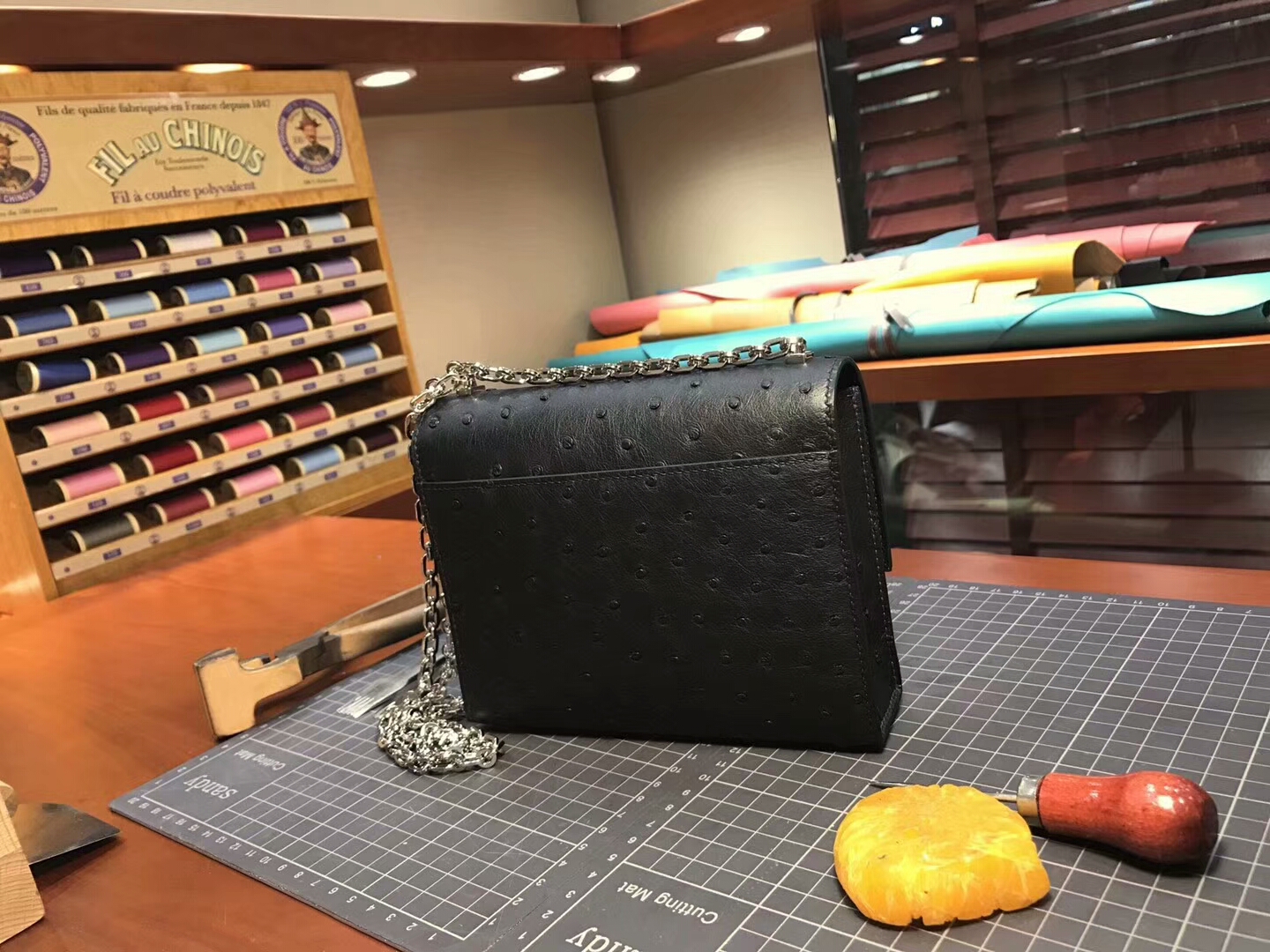 HERMES 爱马仕 手枪包 Verrou Chain BLACK 黑色 配全套专柜原版包装