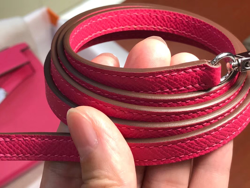 HERMES 爱马仕 Mini Kelly || 20cm Epsom 糖果玫红 E5
