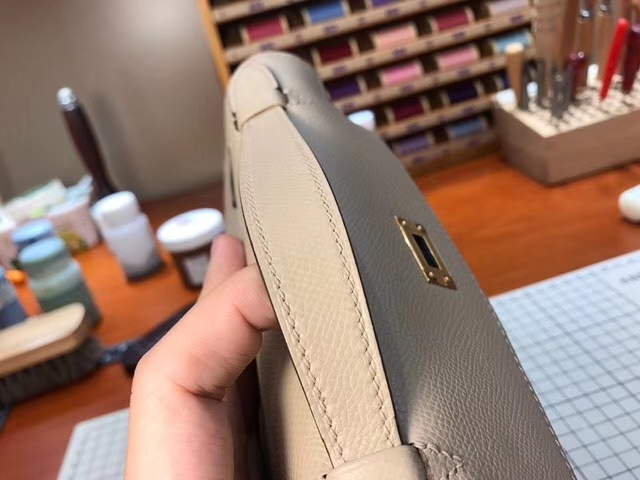 HERMES 爱马仕 迷你凯莉 MiniKelly S2 风衣灰 Trench 配全套专柜原版包装