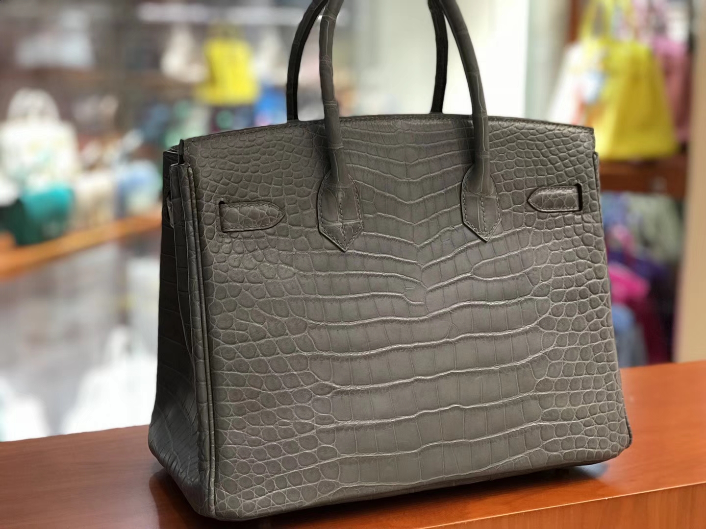 HERMES 爱马仕 Birkin 30CM cc88 石墨黑 石墨灰 黑灰色 graphite 配全套专柜原版包装