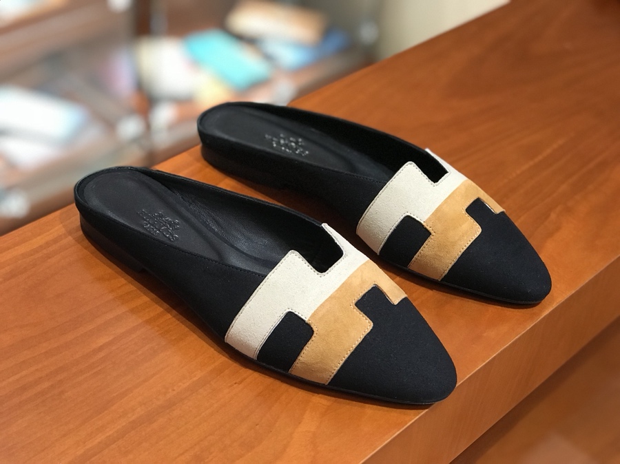 秋冬新款麂皮 Chamois Leather 拼色款 女士平底鞋 黑色