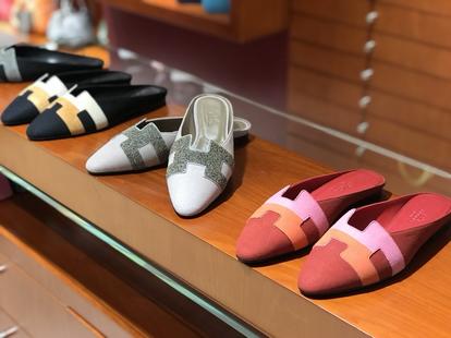 秋冬新款麂皮 Chamois Leather 拼色款 女士平底鞋 黑色