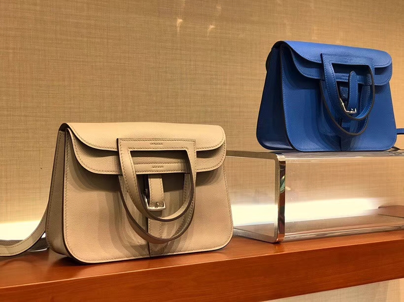 HERMES 爱马仕 Halzan swift 风衣灰 银扣 配全套专柜原版包装