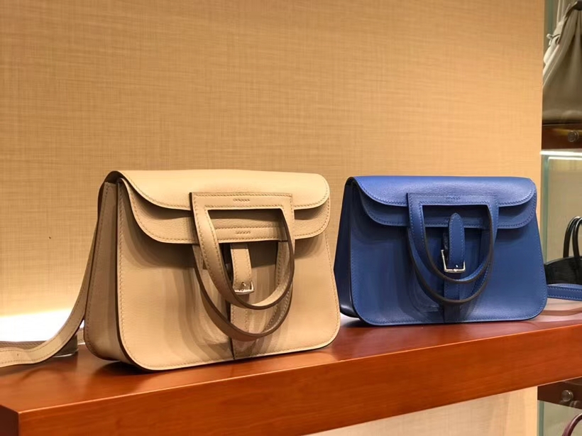 HERMES 爱马仕 Halzan swift 风衣灰 银扣 配全套专柜原版包装