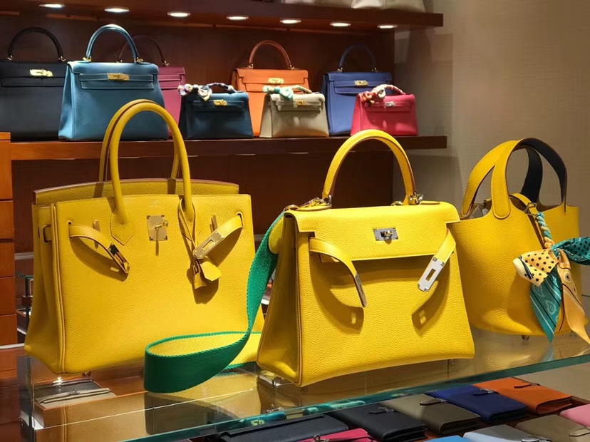 HERMES 爱马仕 Kelly Togo 25cm 28cm 9D琥珀黄