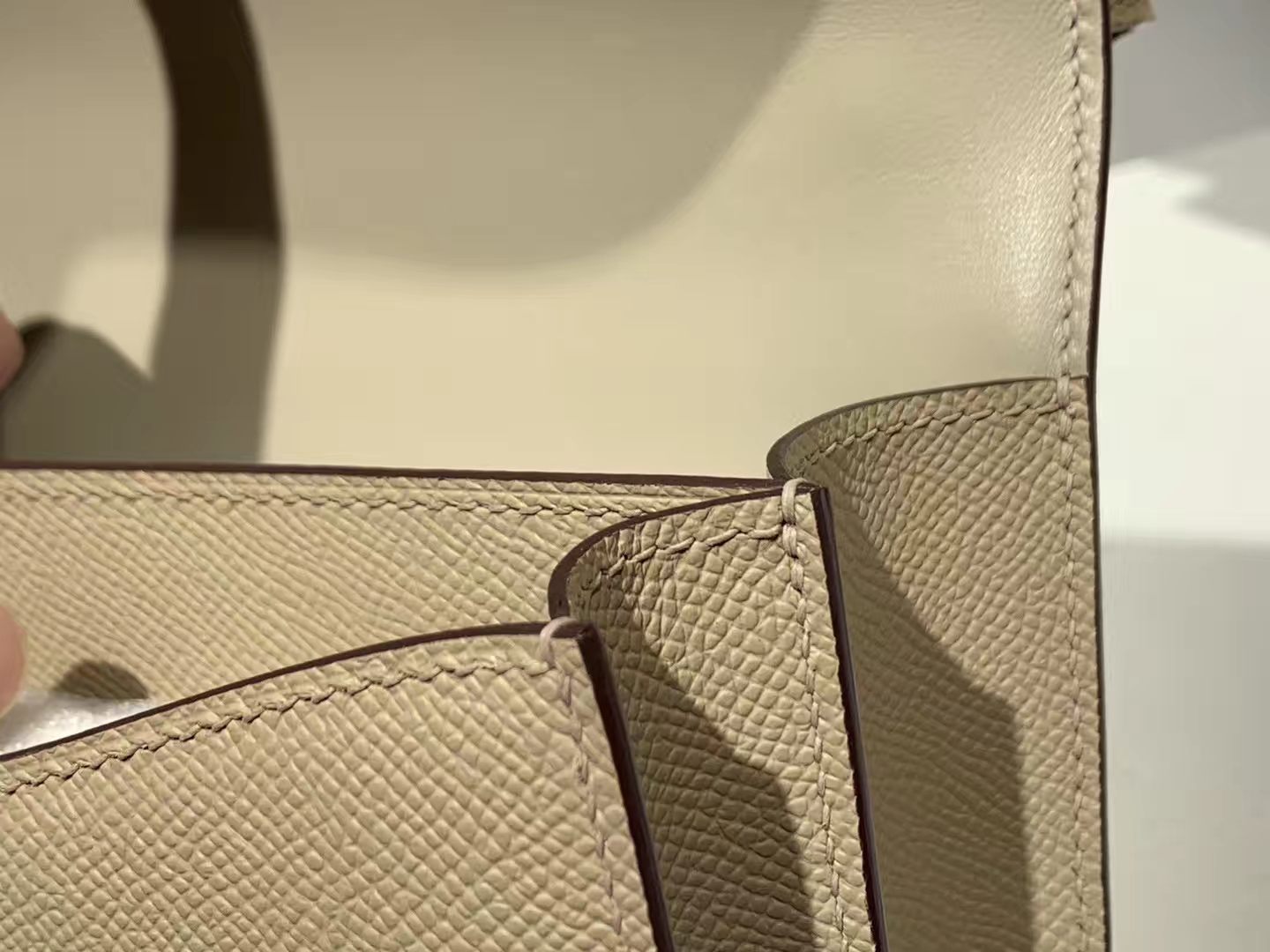 HERMES 爱马仕 空姐包 Constance 18cm 24cm Epsom 风衣灰