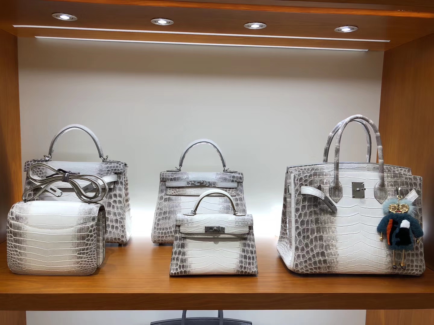 爱马仕 HERMES Mini Kelly  Birkin 25/30 喜马拉雅 鳄鱼皮 