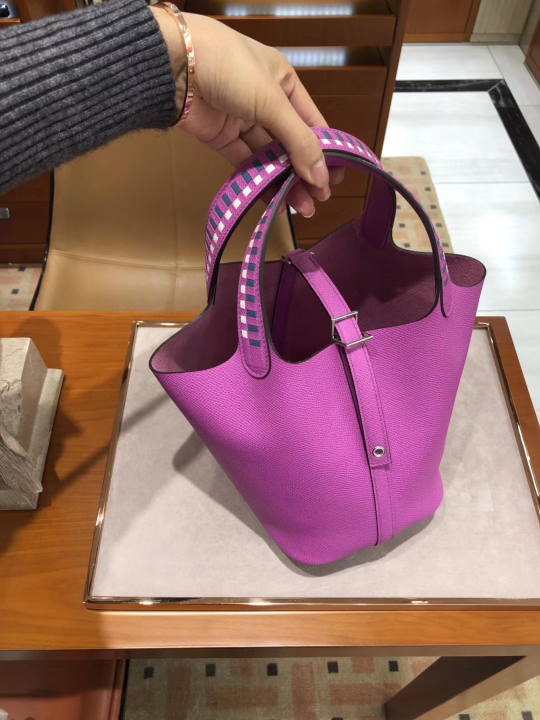 HERMES 爱马仕 菜篮子 Picotin 纯手工 Epsom皮