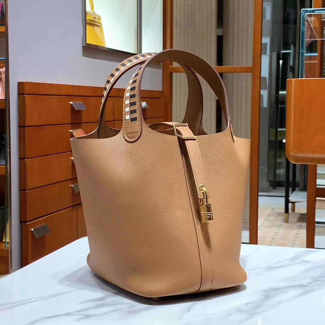 HERMES 爱马仕 菜篮子 Picotin 纯手工 Epsom皮