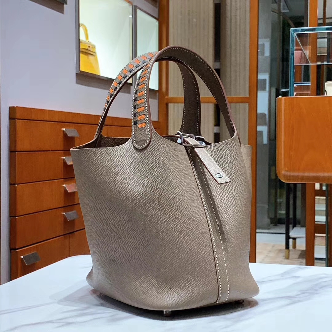 HERMES 爱马仕 菜篮子 Picotin 纯手工 Epsom皮