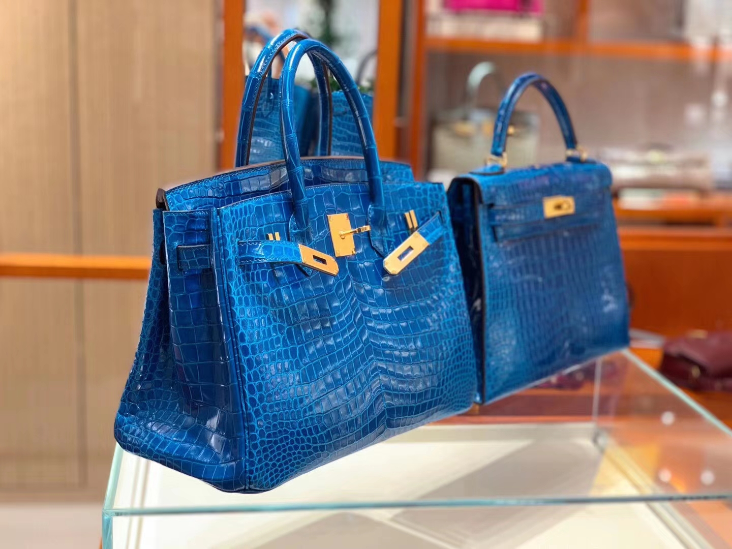 爱马仕定制官网 现货 Kelly 28 伊兹密尔蓝 收藏级精品