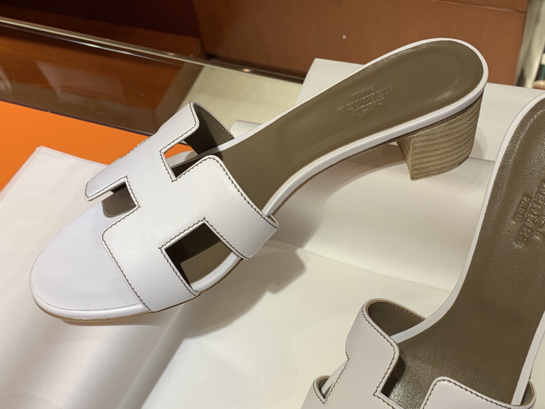 H经典款拖鞋  高端订制  独家品质 平底35~41 高跟35~41(跟高4cm) 尺寸同步专柜  偏小一码 
