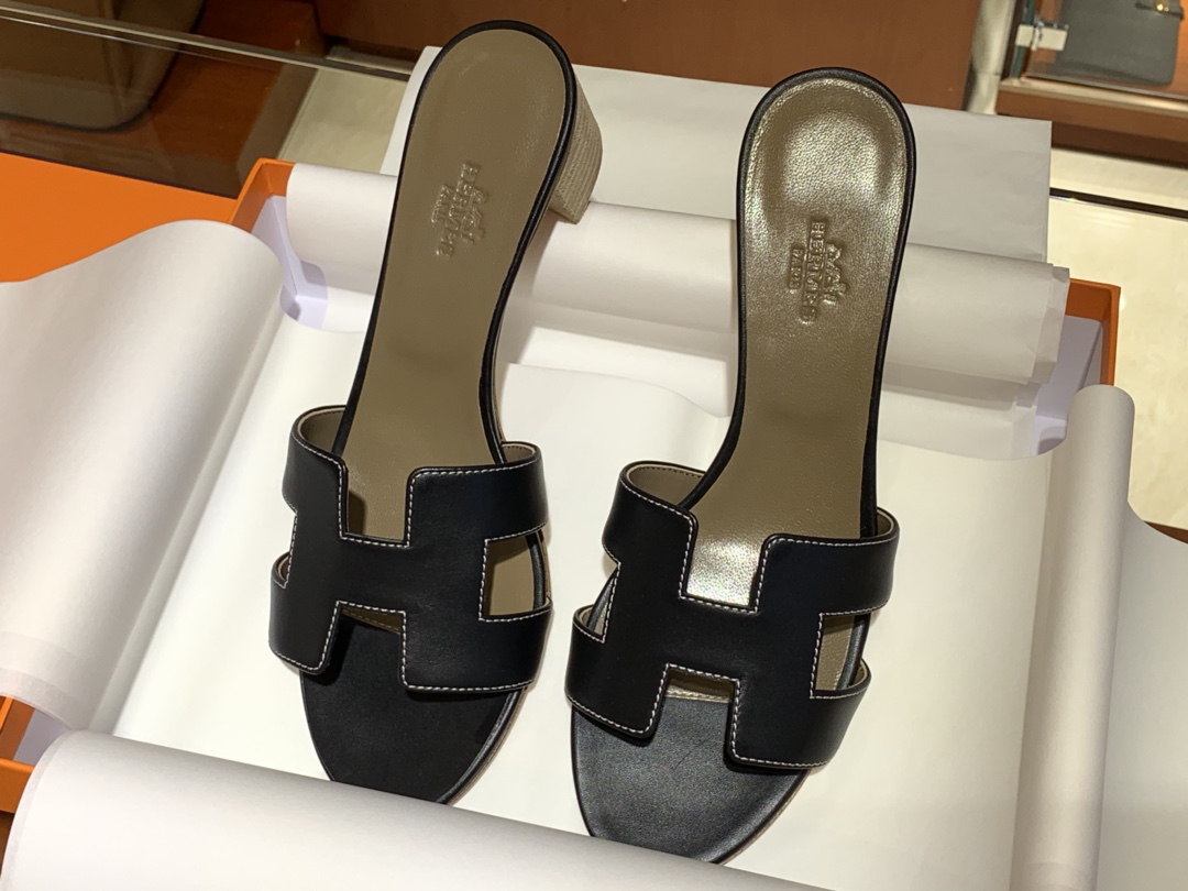H经典款拖鞋  高端订制  独家品质 平底35~41 高跟35~41(跟高4cm) 尺寸同步专柜  偏小一码 