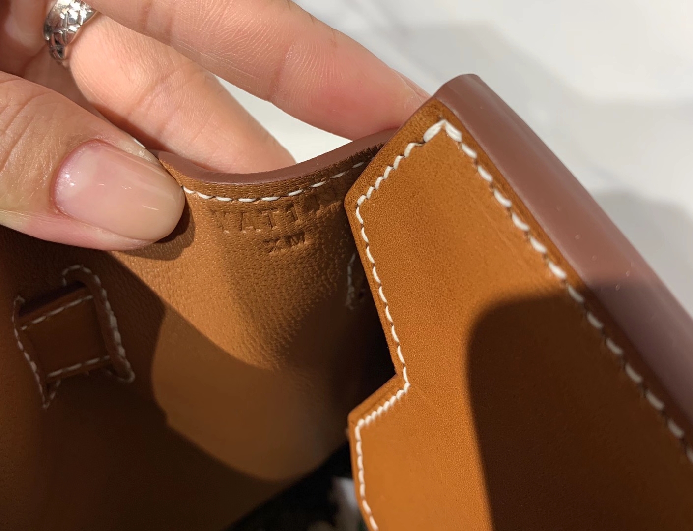 HERMES 爱马仕  铂金包 Birkin BOX皮拼帆布 金扣