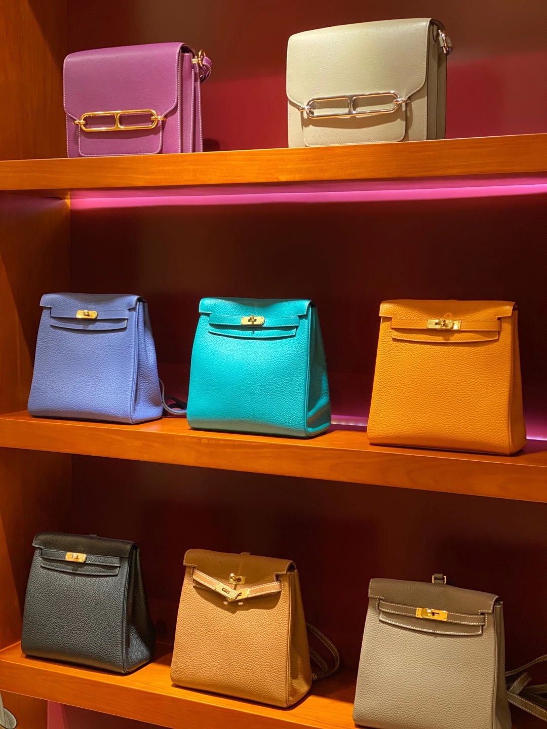 HERMES 爱马仕 Kellyado背包 TOGO 金扣 银扣 可接受定制