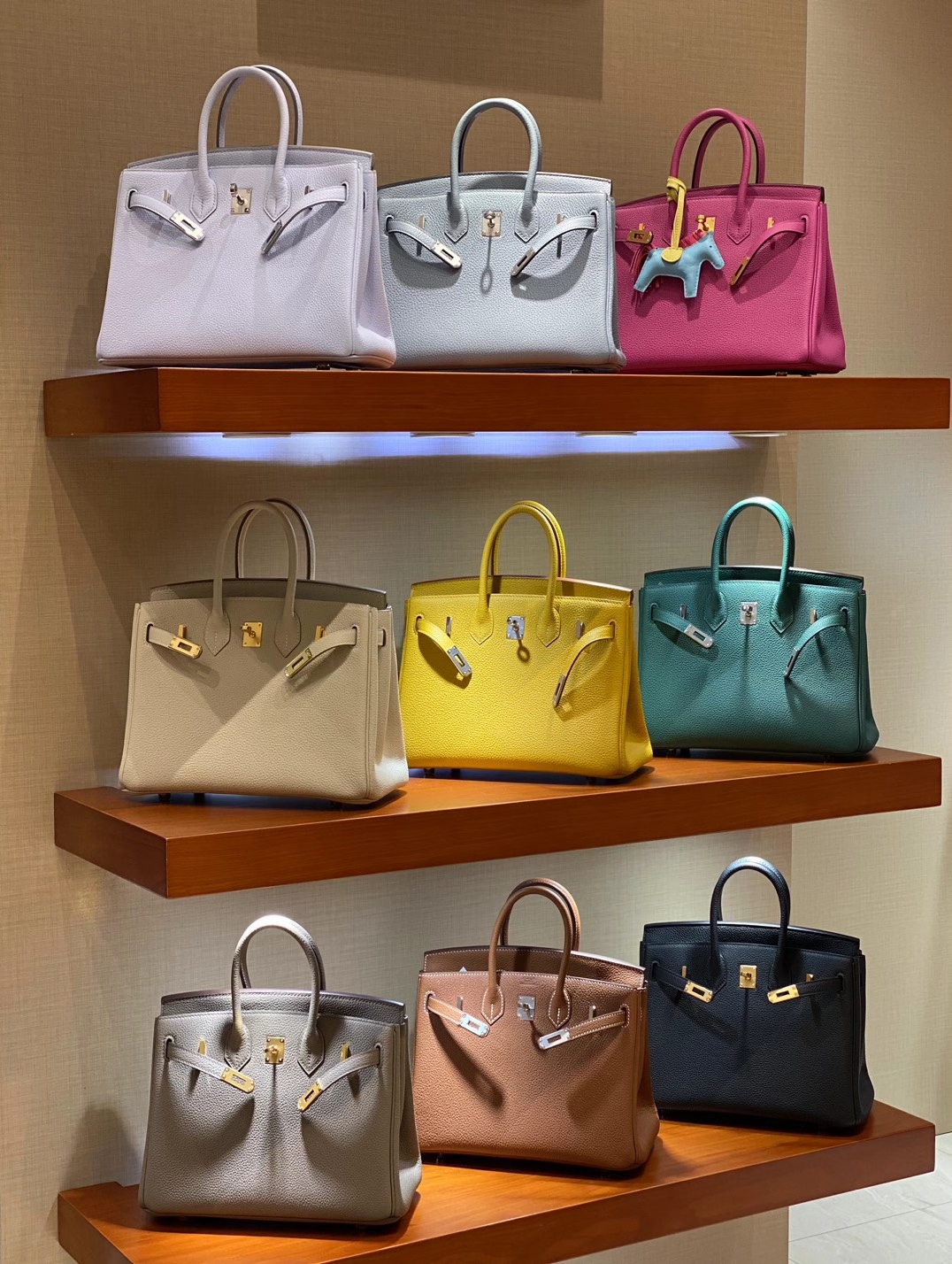 HERMES 爱马仕 Birkin 铂金包 25 TOGO皮 金扣 银扣 可接受定制