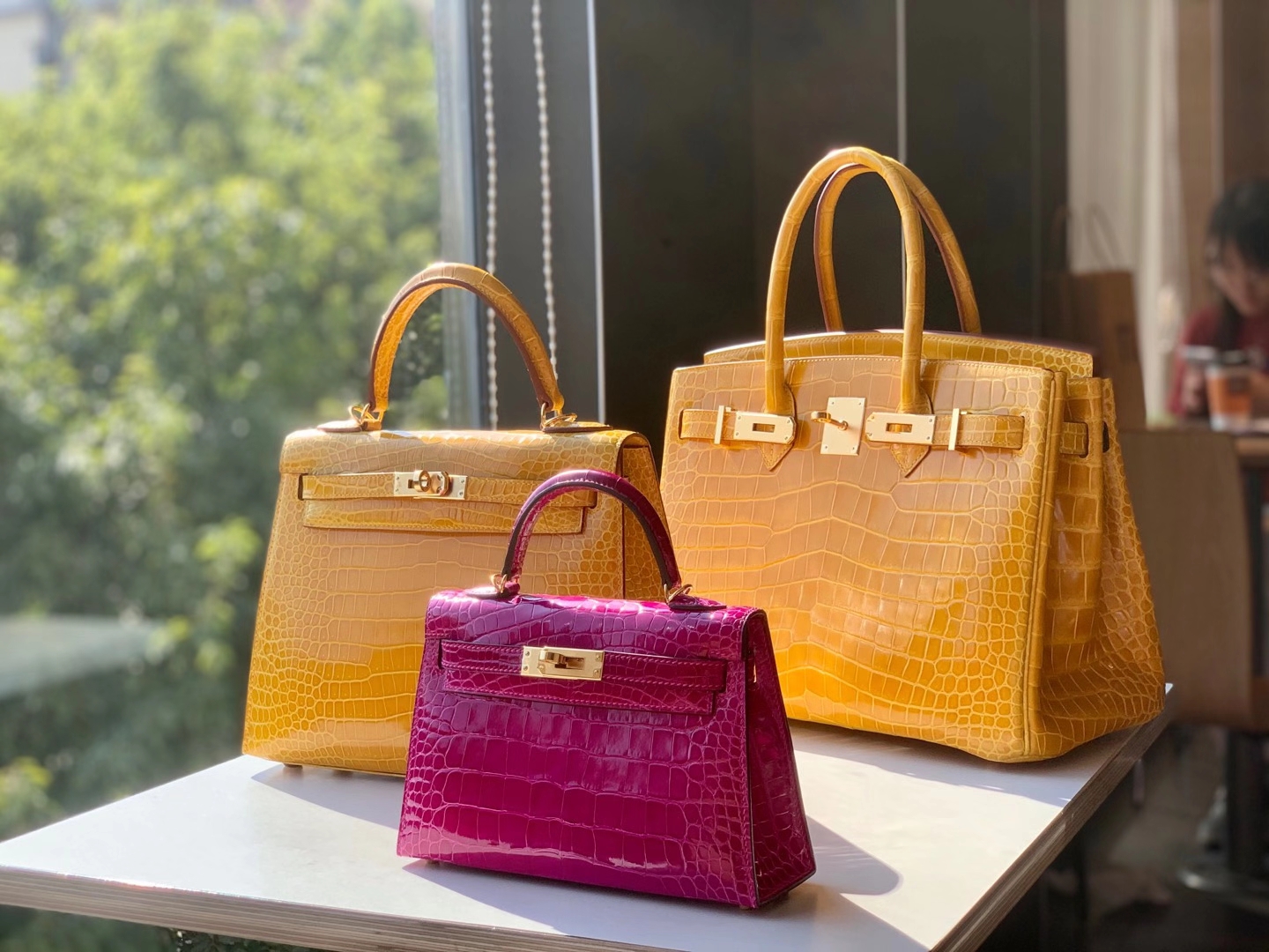 HERMES 爱马仕 铂金包 Birkin 爱马仕官网现货 Bk 25高光鳄鱼皮 琥珀黄-铂金女王 HERMES 爱马仕 铂金包 Birkin 爱马仕官网现货 Bk 25高光鳄鱼皮 琥珀黄