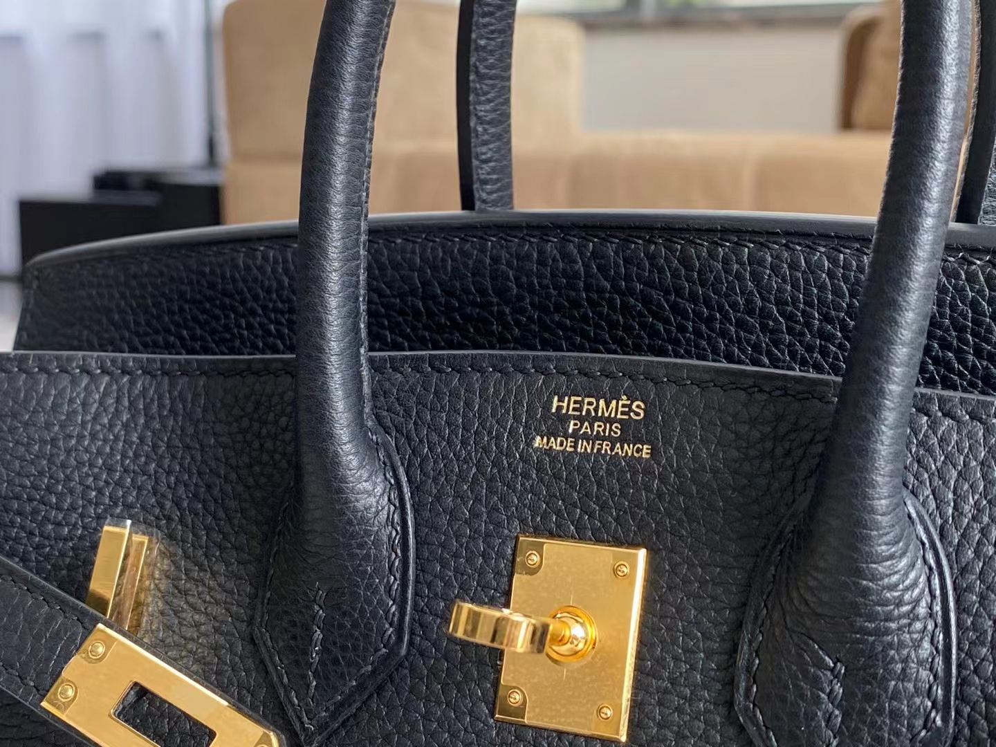 HERMES 爱马仕 铂金25 Birkin 25cm TOGO 金扣