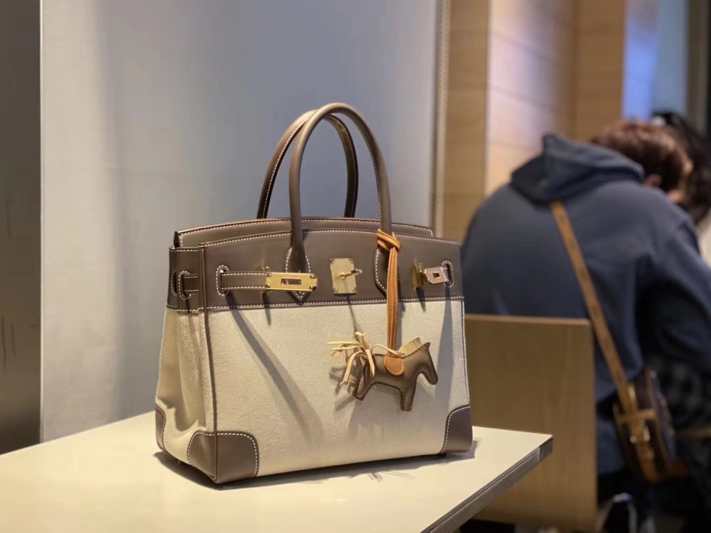 HERMES 爱马仕 铂金 Birkin Barenia canvas 今夏最值得入手的新铂金拼帆布