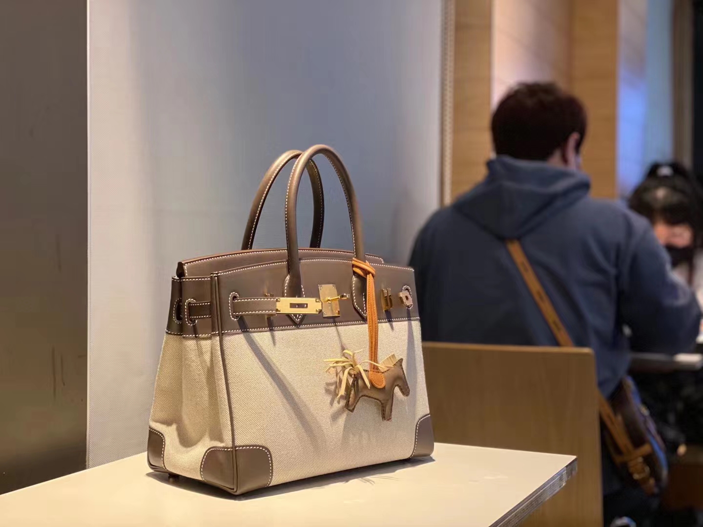 HERMES 爱马仕 铂金 Birkin Barenia canvas 今夏最值得入手的新铂金拼帆布