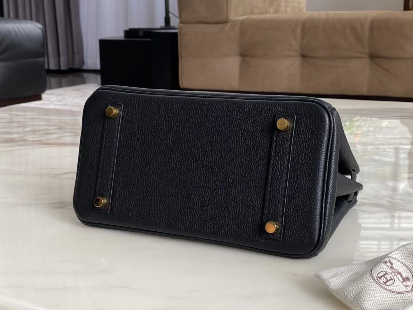 HERMES 爱马仕 铂金25 Birkin 25cm TOGO 金扣
