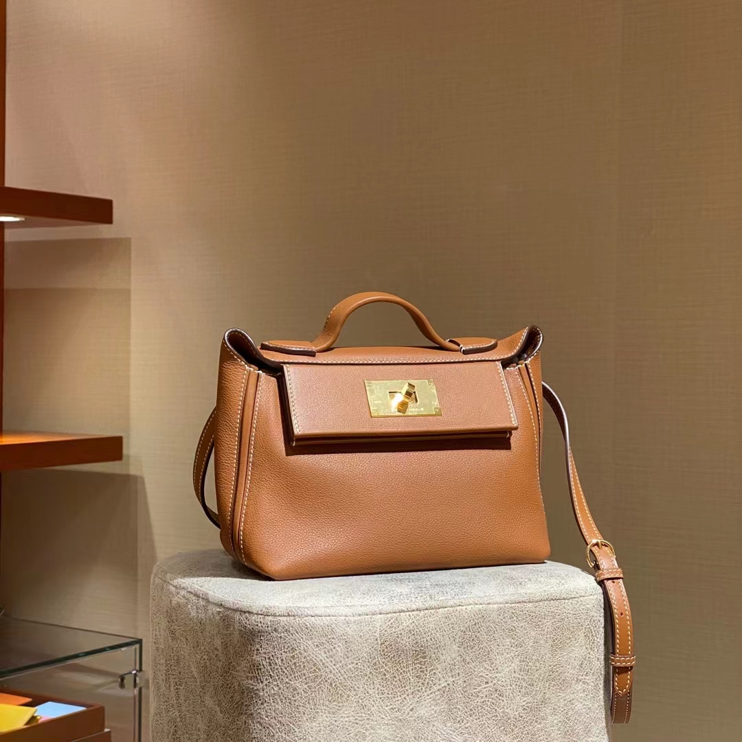 HERMES 爱马仕官网推荐 kelly24/24 金棕金扣 接受订单
