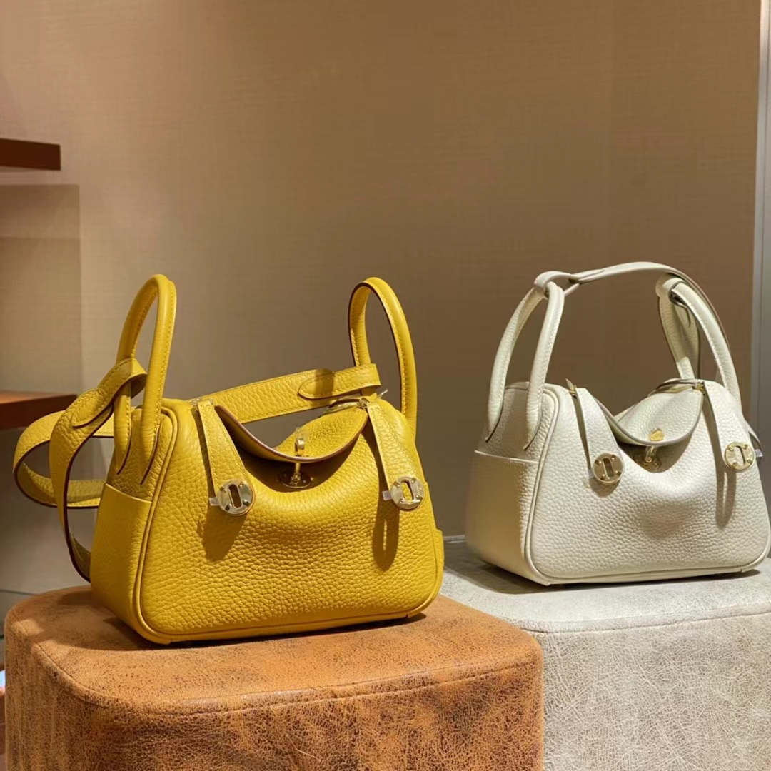 HERMES 香港爱马仕官网 琳迪包 Lindy 琥珀黄 奶昔白-铂金女王 HERMES 香港爱马仕官网 琳迪包 Lindy 琥珀黄 奶昔白