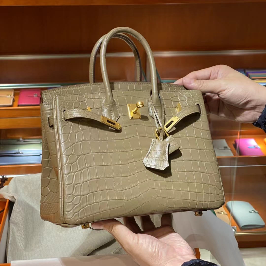 HERMES 香港爱马仕官网 铂金包 Birkin 金扣 维罗纳绿