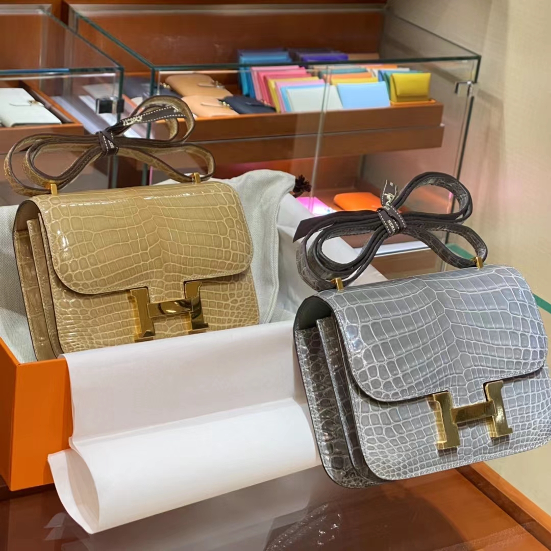 HERMES 香港代工厂 空姐包 Constance 鳄鱼肚皮 全套包装-铂金女王 HERMES 香港代工厂 空姐包 Constance 鳄鱼肚皮 全套包装