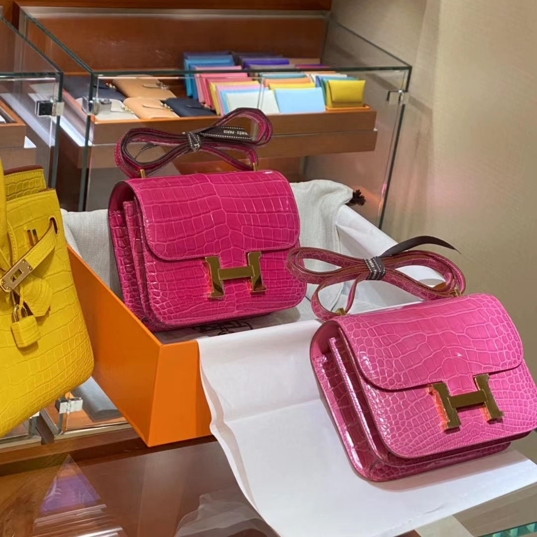 HERMES 香港代工厂 空姐包 Constance 鳄鱼肚皮 全套包装-铂金女王 HERMES 香港代工厂 空姐包 Constance 鳄鱼肚皮 全套包装