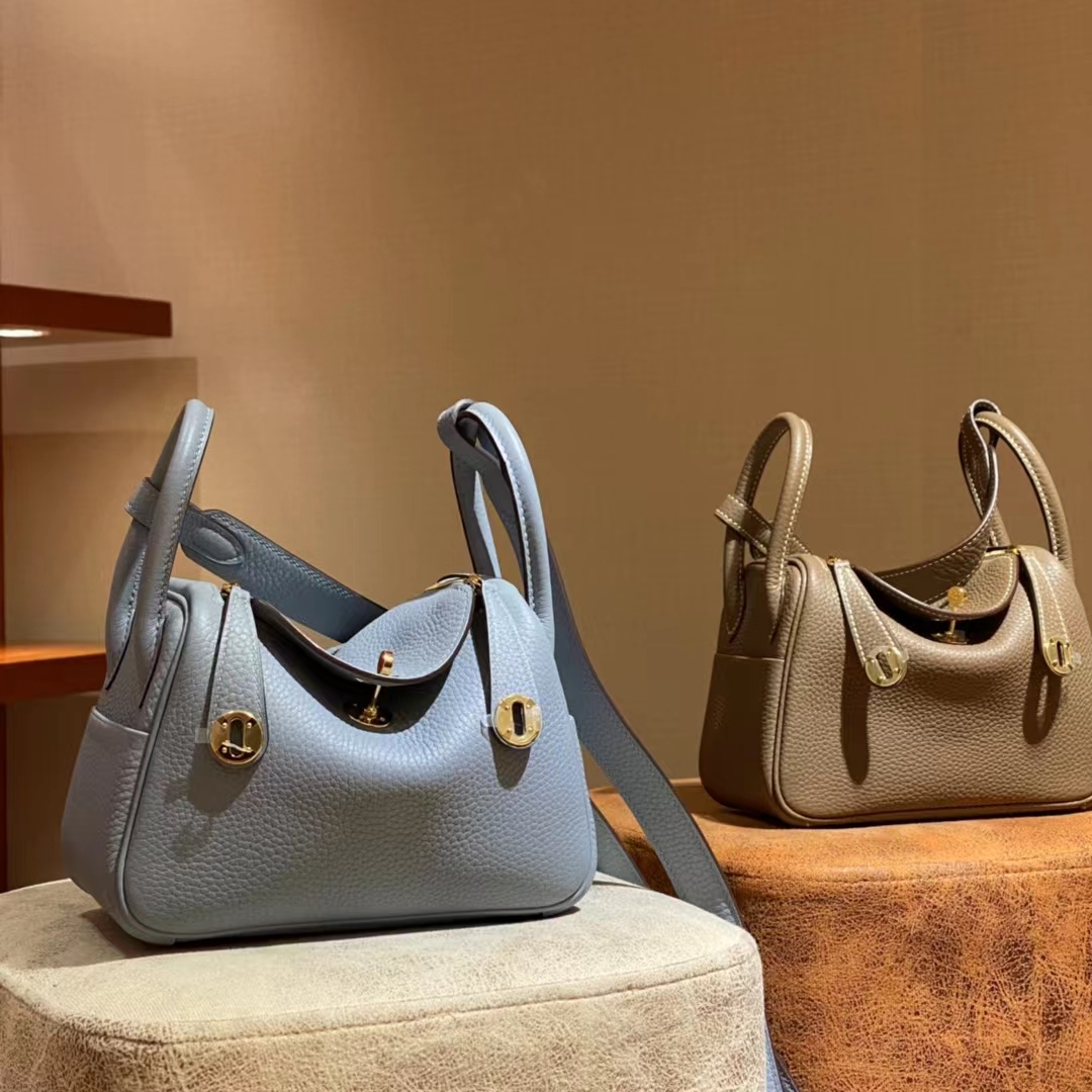 HERMES 香港爱马仕官网 琳迪包 Lindy 珍珠灰 金扣-铂金女王 HERMES 香港爱马仕官网 琳迪包 Lindy 珍珠灰 金扣