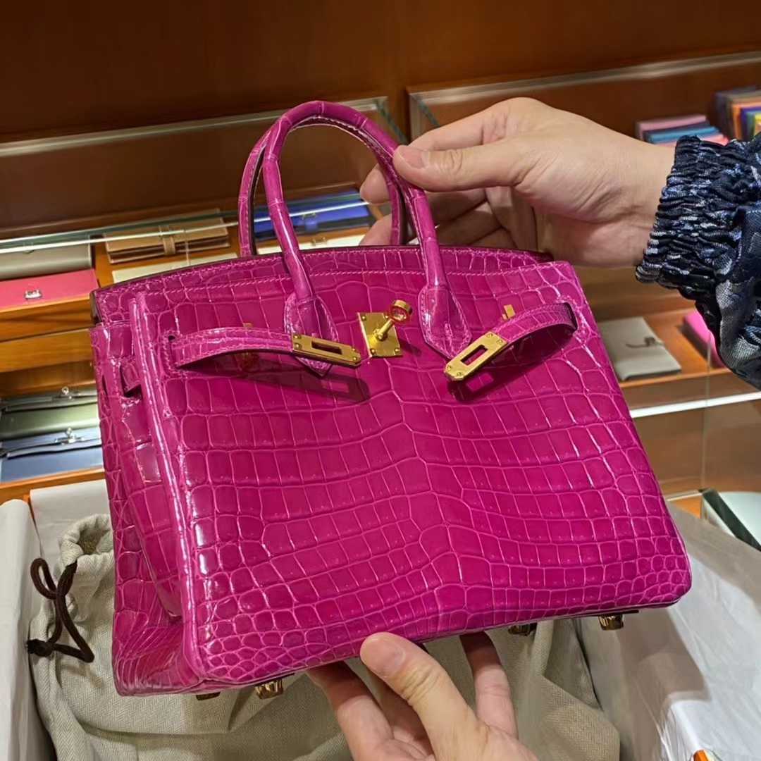 HERMES 爱马仕 铂金包 Birkin 金扣 鳄鱼肚皮 天方夜谭紫-铂金女王 HERMES 爱马仕 铂金包 Birkin 金扣 鳄鱼肚皮 天方夜谭紫