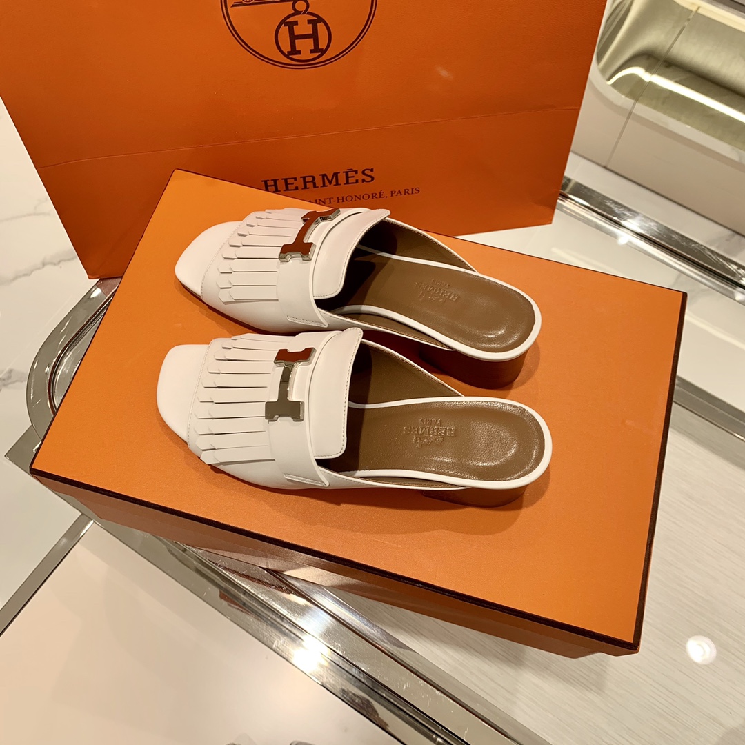 H家流苏鱼嘴镀钯H扣 进口意大利小牛皮 进口山羊皮内里 size:34～41 码数不调换 10天出货