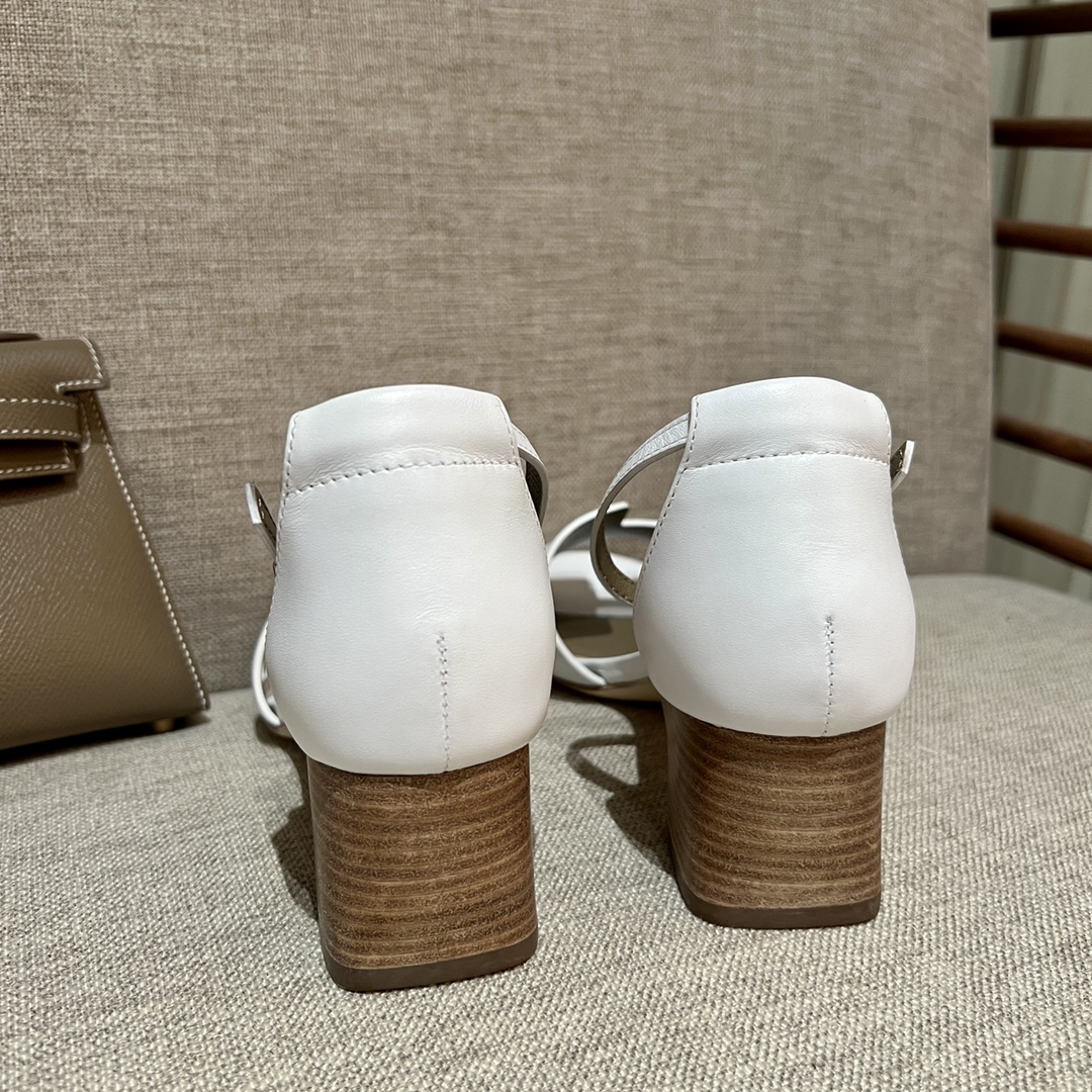 2022年早春新款凉鞋 Encens 50凉鞋 纯手工制作 老师傅工艺 白色 size:35-41(正码)