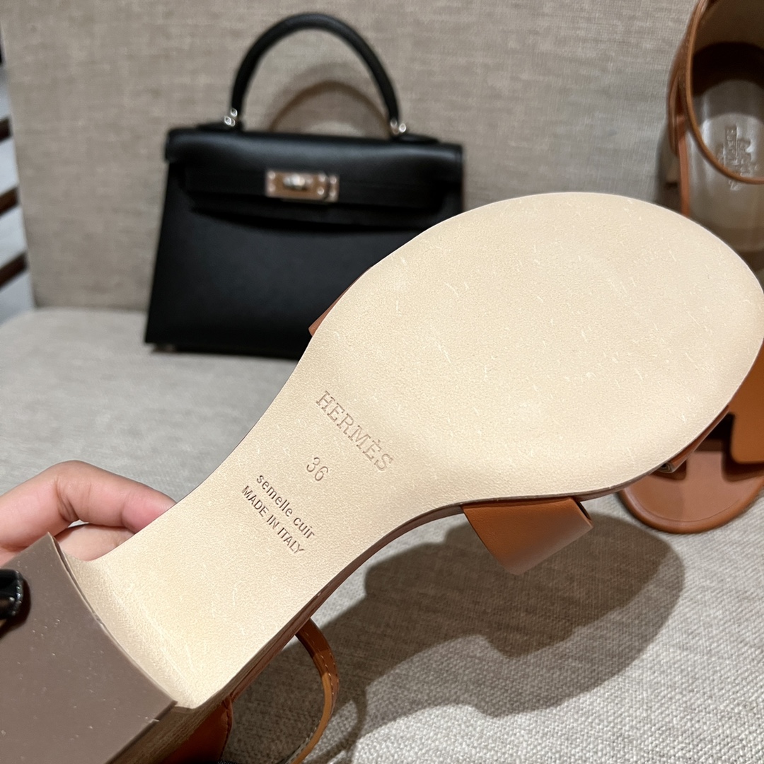 2022年早春新款凉鞋 Encens 50凉鞋   纯手工制作 老师傅工艺  棕色 size:35-41 正码