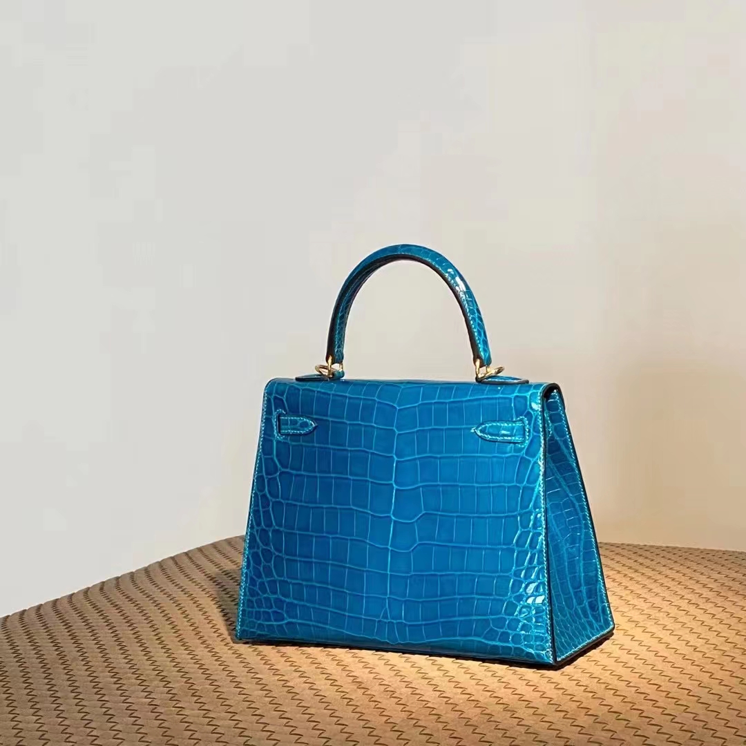 Kelly 25/28cm 美洲鳄鱼 全手工 北方兰 金扣 银扣 ️现货