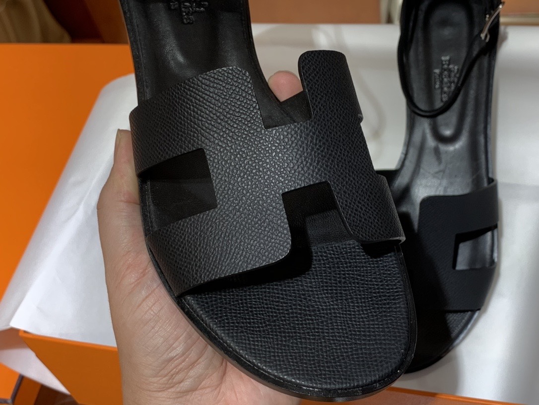 Santorini 爱马仕夏季小牛皮凉鞋 Size:35-41(正码) 纯手工定制 原厂进口牛皮 意大利树羔皮大底