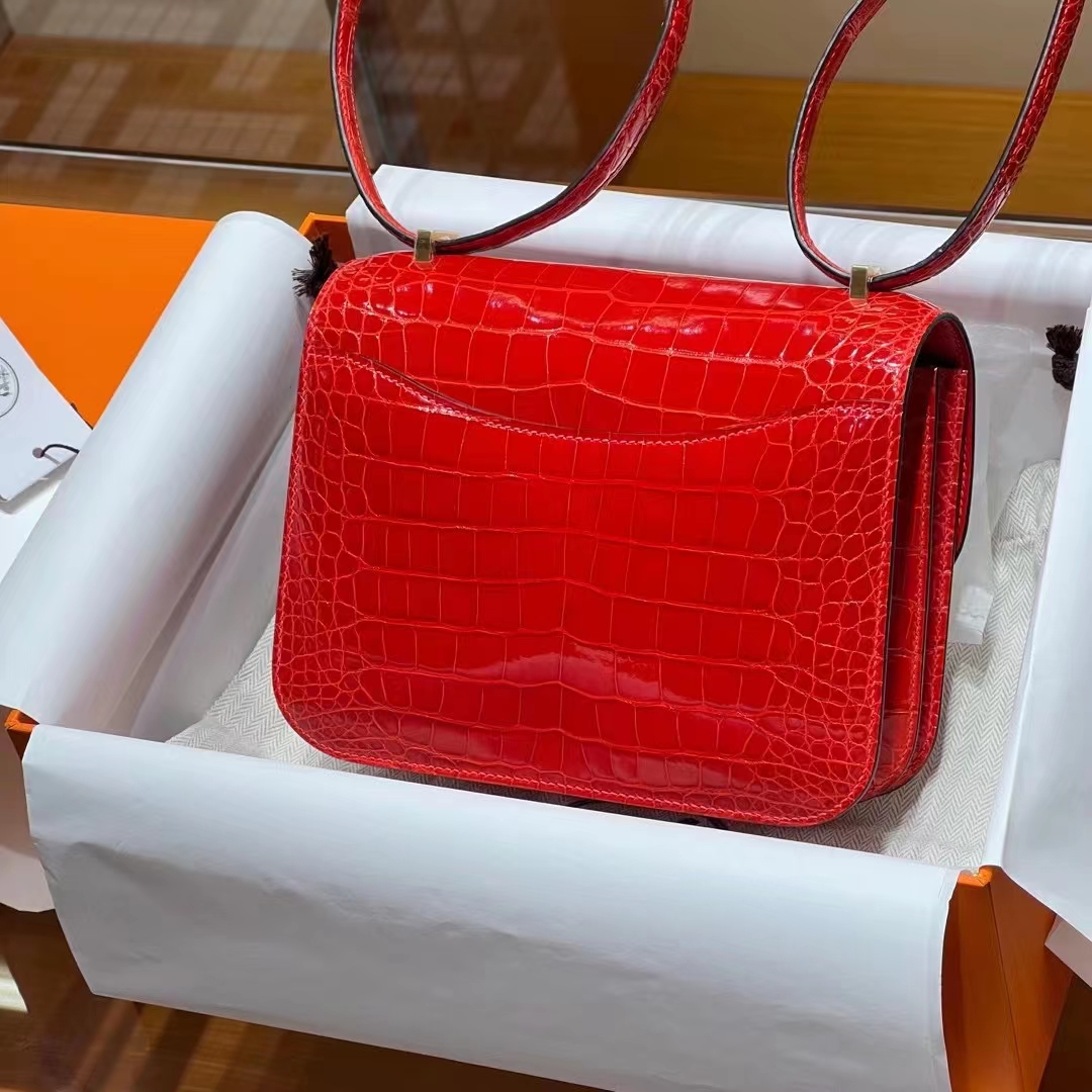 Hermes 爱马仕 Constance18cm 法拉利红 现货