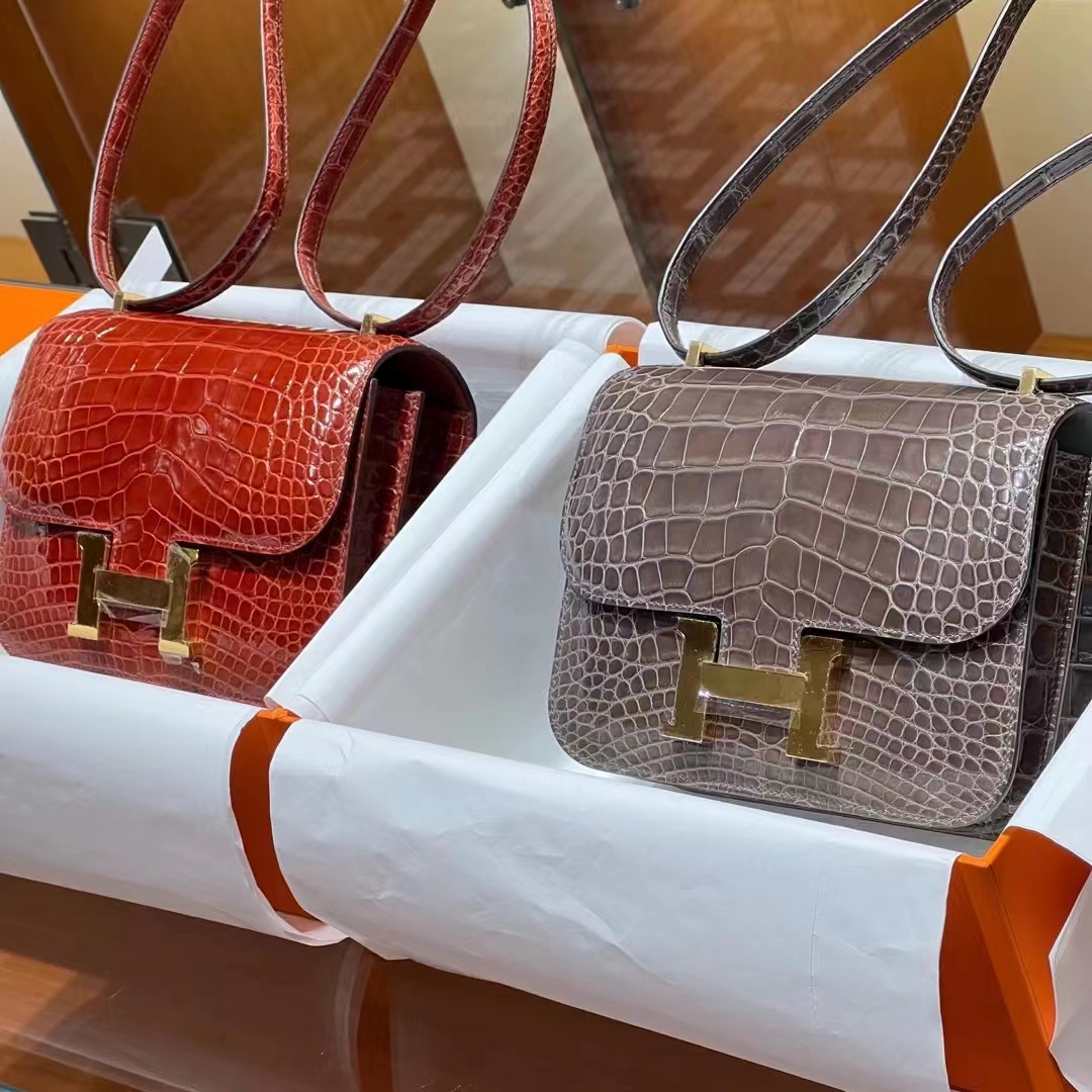 Hermes 爱马仕 Constance18cm 酒红 大象灰 现货