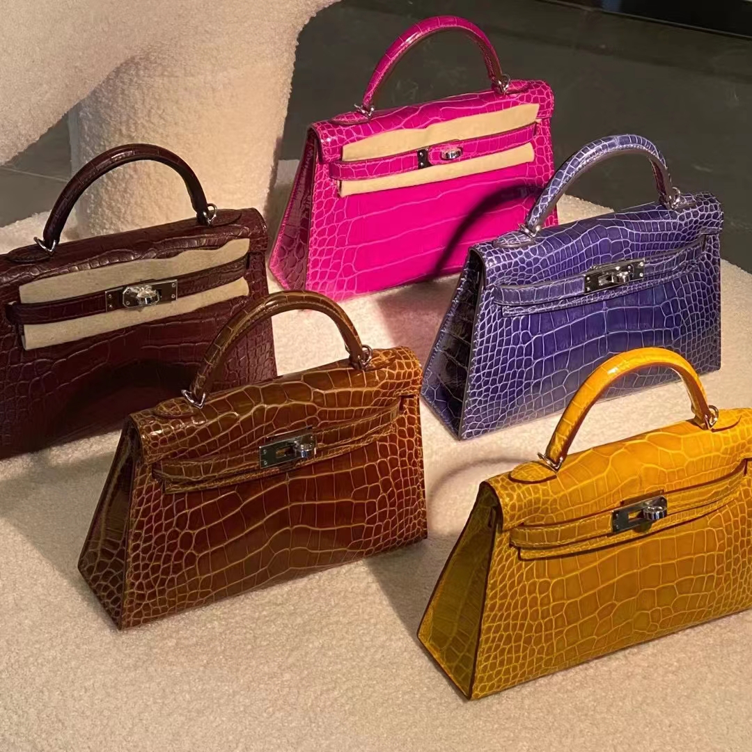 Hermes 爱马仕 Mini kelly 二代 现货  天方夜谭紫 葡萄紫 焦糖色 琥珀黄 深褐色