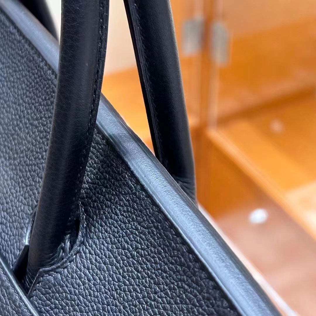 HERMES 爱马仕 【现货】 Birkin 40cm CC89 Nior 经典黑 TOGO皮 进口蜜蜡线 全手工制作