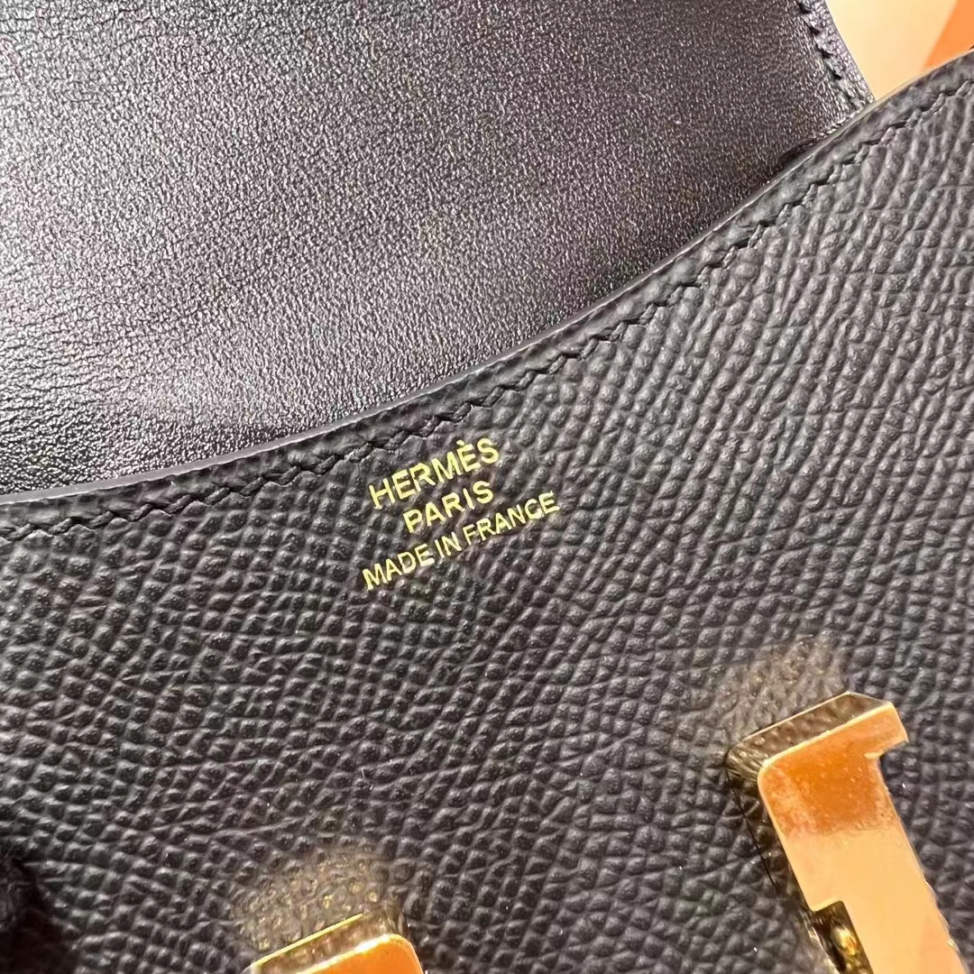 HERMES 爱马仕 【现货】Constance Wallet CC89 Nior 经典黑 Epsom 现货 进口蜜蜡线 全手工制作 铂金女王 Birkinmm