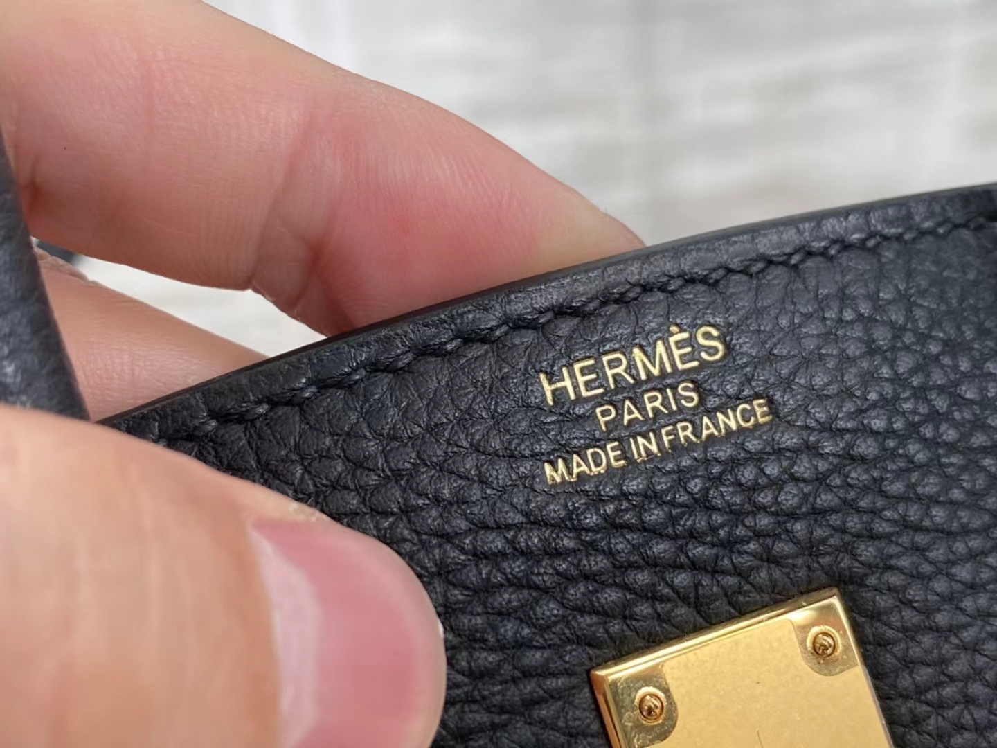 HERMES 爱马仕 【现货】 Birkin 25CM Togo皮 CC89 Nior 经典黑 现货 进口蜜蜡线 全手工制作