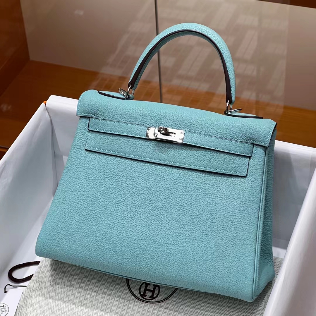 HERMES 爱马仕 Kelly 25cm 3P 马卡龙 TOGO牛皮 进口蜜蜡线 全手工制作 蜜蜡线内缝 Birkinmm 铂金女王