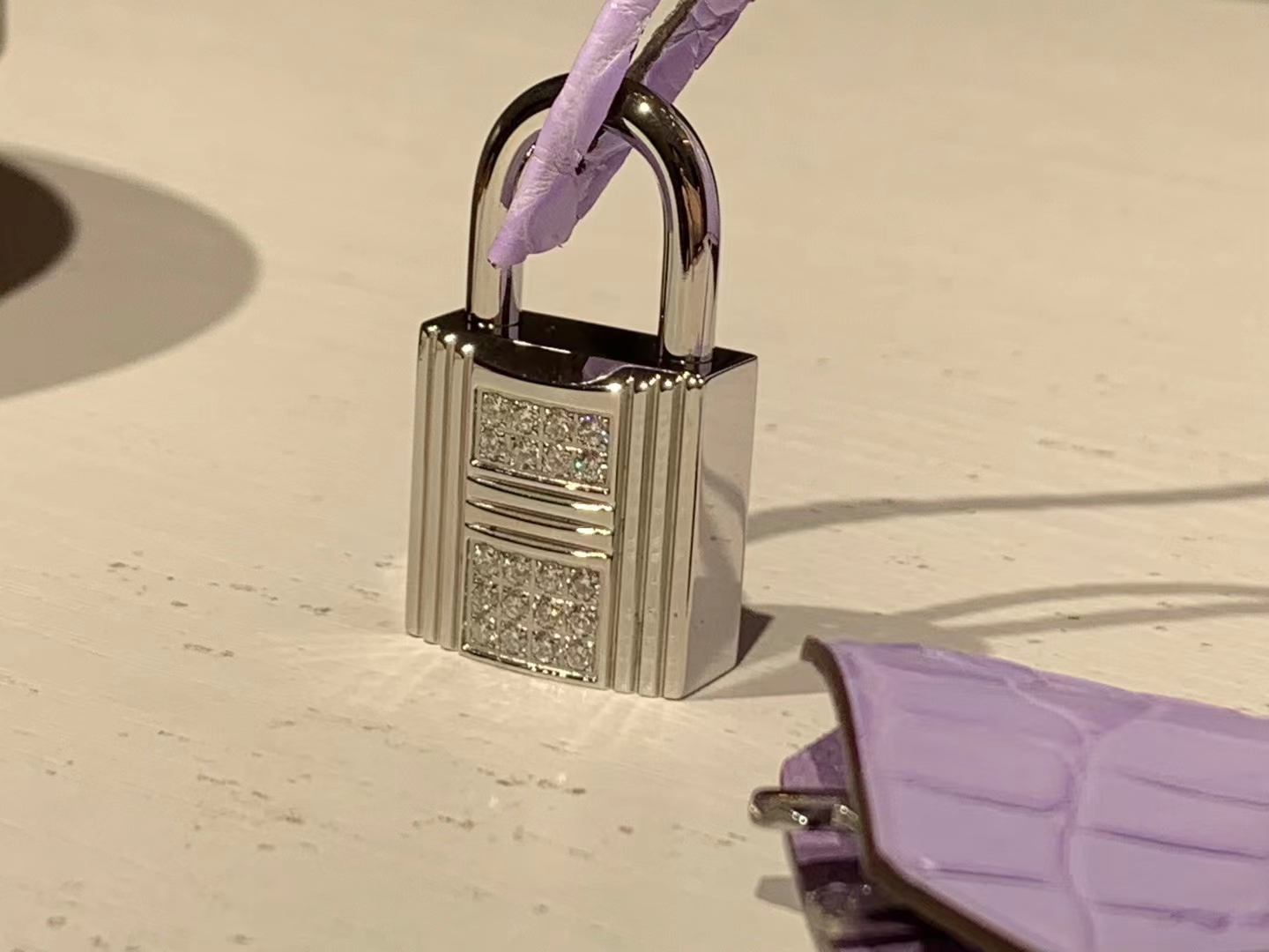 Birkinmm 铂金女王 HERMES 爱马仕 【现货】 Birkin 30cm X9 锦葵紫 鳄鱼皮 进口蜜蜡线 全手工制作 高定真钻铂金包