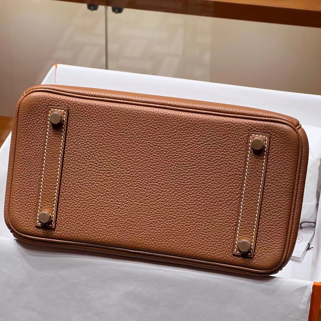 HERMES 爱马仕 Birkin 25CM CK37 金棕色 进口蜜蜡线 全手工制作