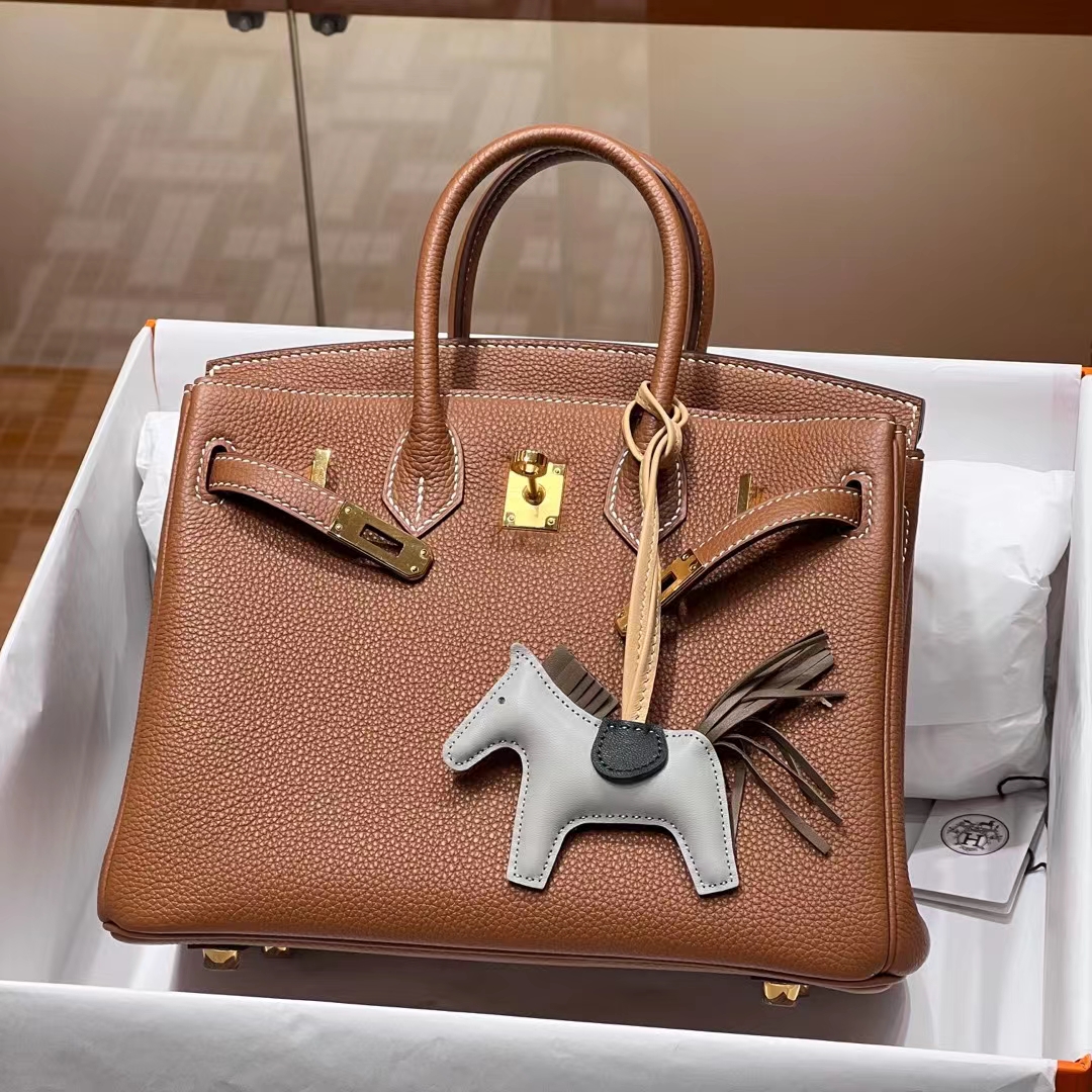HERMES 爱马仕 Birkin 25CM CK37 金棕色 进口蜜蜡线 全手工制作