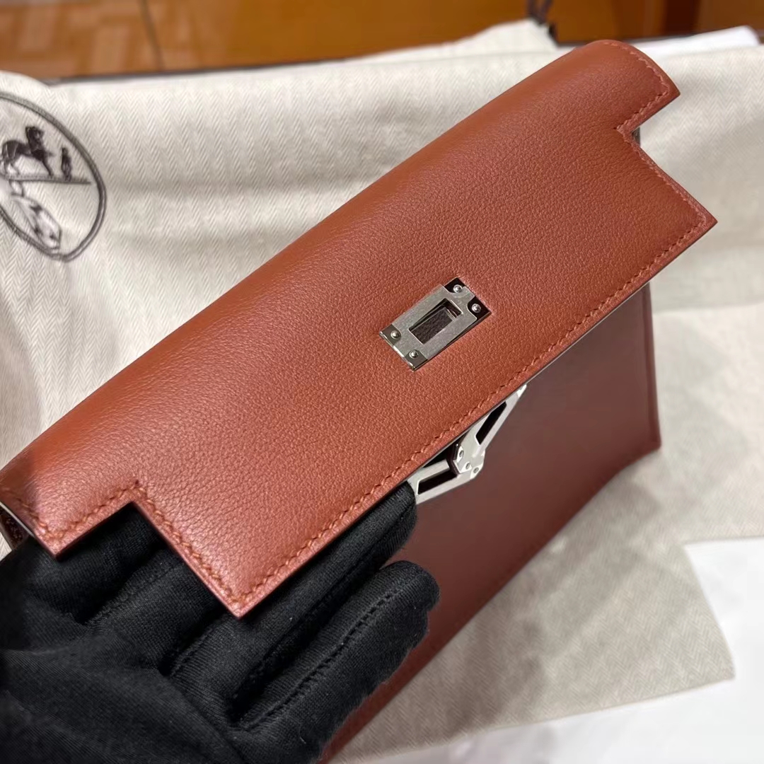 HERMES 爱马仕 Kellydanse 22cm 4E Evercolor 进口蜜蜡线 全手工制作 蜜蜡线内缝 Birkinmm 铂金女王