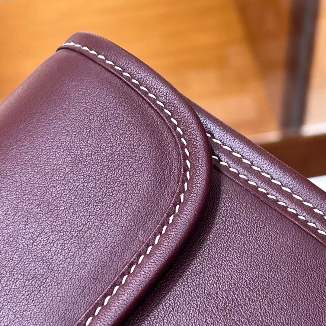 HERMES 爱马仕 Jige Elan 29cm 55 Rouge H 爱马仕红 Swift 进口蜜蜡线 全手工制作 蜜蜡线内缝 Birkinmm 铂金女王